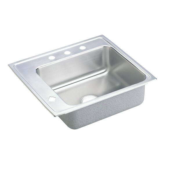Elkay Lustertone Stainless Steel 22 X 19-1/2 X 7-1/2 Single Bowl Top Mount Classroom Sink DRKRQ2220L0 - main